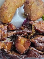 Batata Asada Y Carne Ahumada